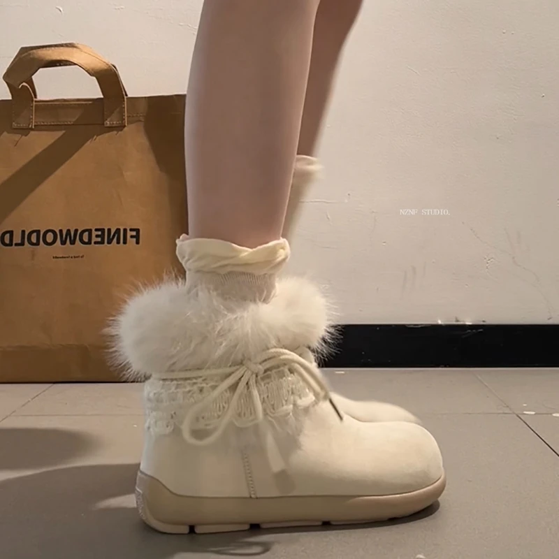 

Зимние теплые женские зимние ботинки на массивной толстой подошве, уличные лаконичные хлопковые короткие ботинки на мягкой подошве, обувь Zapatos Mujer