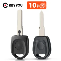 KEYYOU 10PCS Car Ignition Key Transponder Key Shell For VW For Volkswagen SKoda SEAT key Case Uncut Blade HU66 NEW Fob