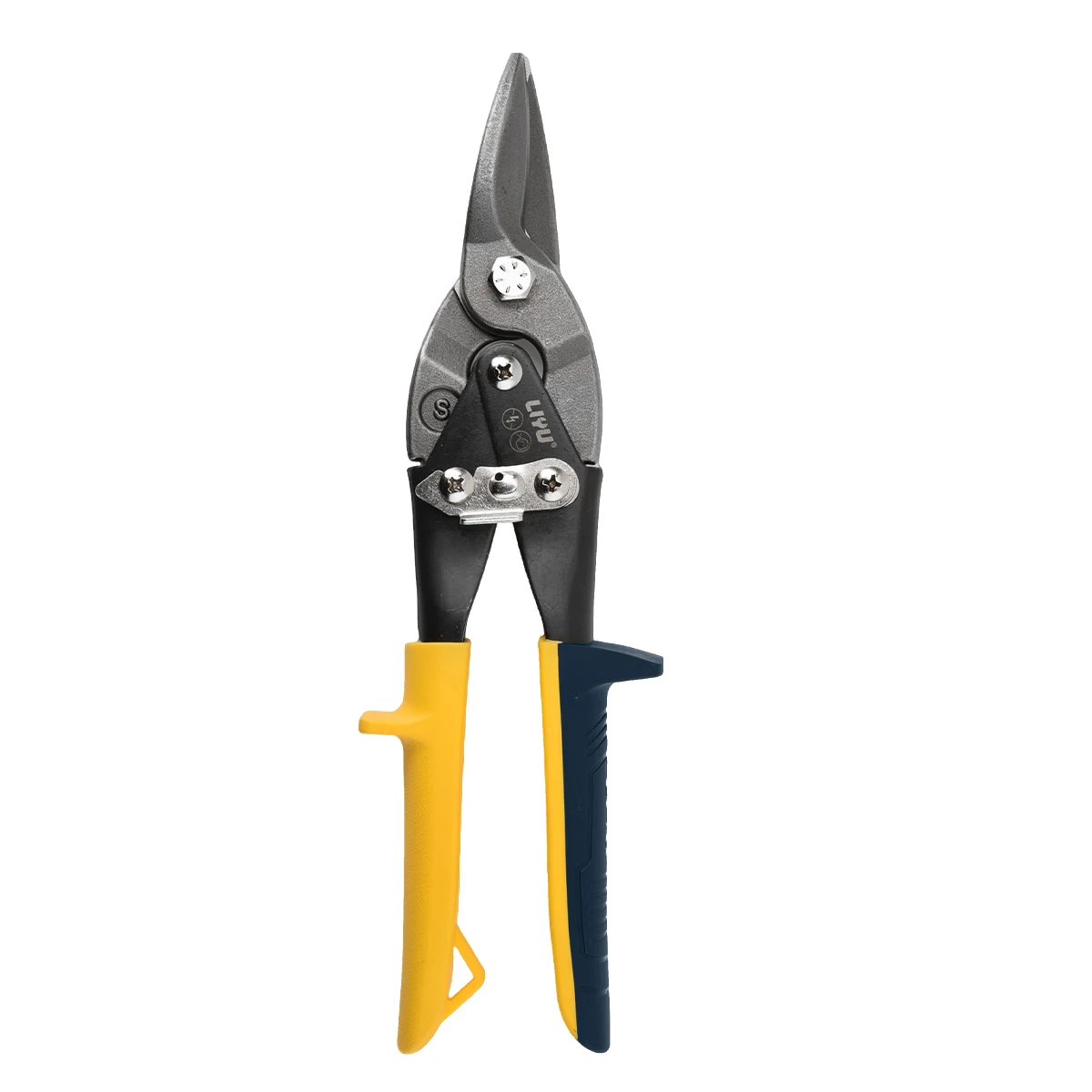10 Straight Cut Aviation Tin Snips, Multifunction Industrial Grade Metal Cutting Shears for Sheet Metal, Keel & Ceiling Work