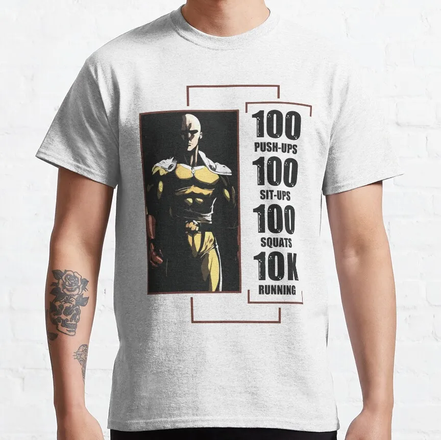 

Vintage ONE PUNCH-MAN Saitama Funny japan manga Anime t shirt for men 100% cotton printed men's clothing plus size clothes