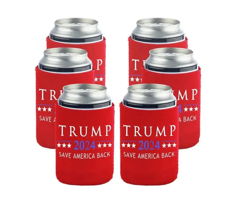 American Flag Beer Bottle Cooler Sleeves Trump Neoprene Protection Insulation Sleeve Holder Soft Drinks Covers ni40