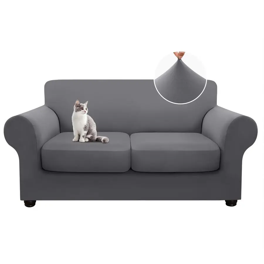 

3 Pieces Couch Covers for 2 Cushion Couch, Love Seat Couch Covers, Sofa Covers Washable Stretch Sofa Slipcover, Loveseat Covers