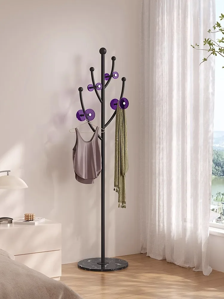 

Coat rack floor-to-ceiling bedroom hanger room hanging clothes rack floor-to-ceiling household small vertical hanger hanging bag