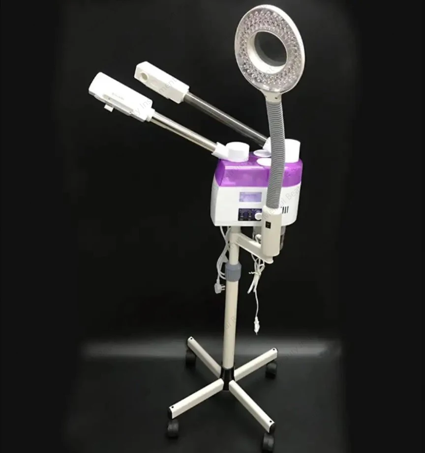 3 in 1 Facial Steamer Care Hot and Cold Amplification Lamp Beauty Machine