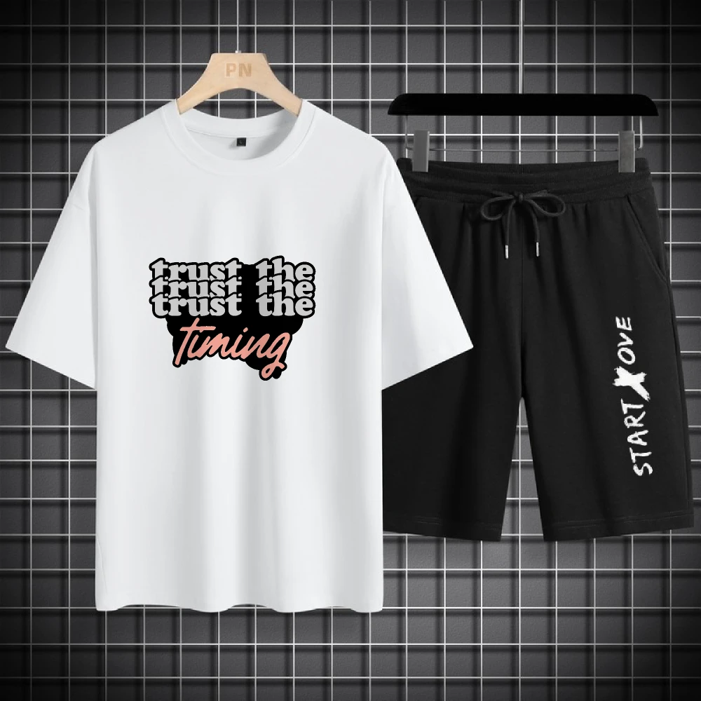 

2025 Luxury Casual Mens Set Triple three-dimensional letter printing suit Polyester Fiber Comfortable Stylish Outfit for Men set