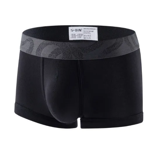 

Men's Bulge Cotton Boxer Briefs, 4-Season U-Bulge Big Pouch Breathable Antibacterial Mens Underwear, No Ride Up Comfort Boxers