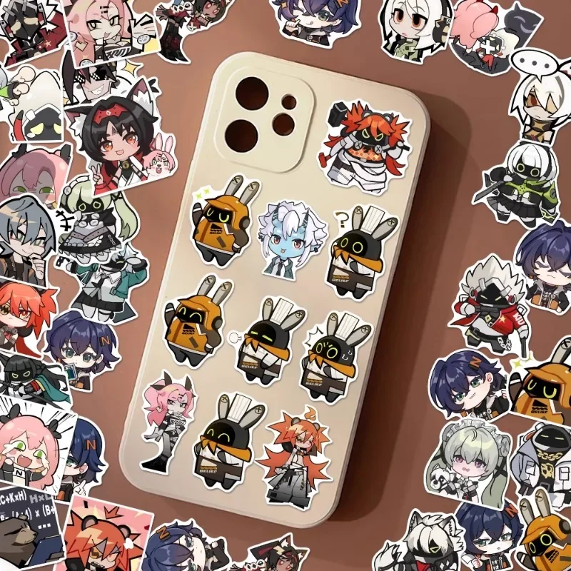 10/54Pcs Anime Game ZZZ Peripheral Decor Cute Belle Anby Corin Bangbu Sticker Notebook Water Bottle Waterproof Decals Fans Lover