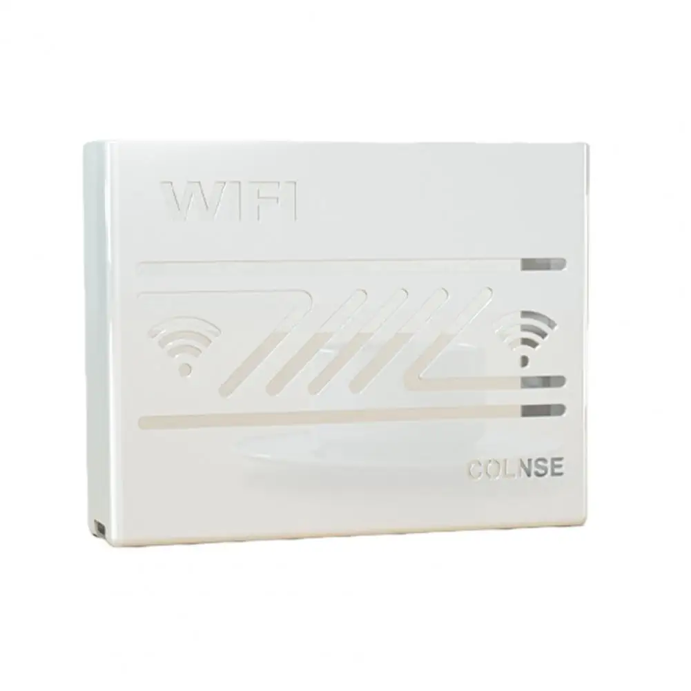 Wifi Router Storage Box Heavy Duty Router Box Modern Wall Mount Wifi Router Box Stylish Heat Dissipation for Home