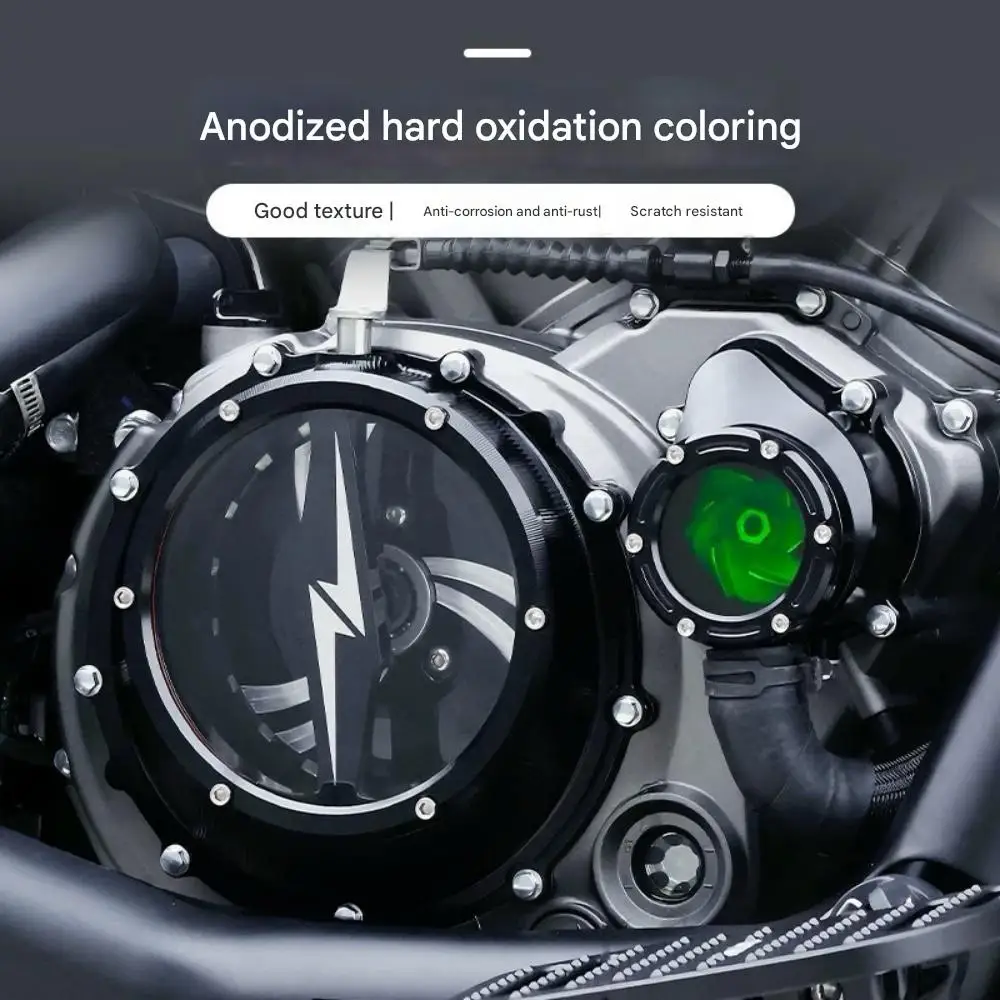 For BENDA ChinchiIIa 500 Customized Transparent Clutch Cover Water Pump Cover Engine Side Cover Decoration