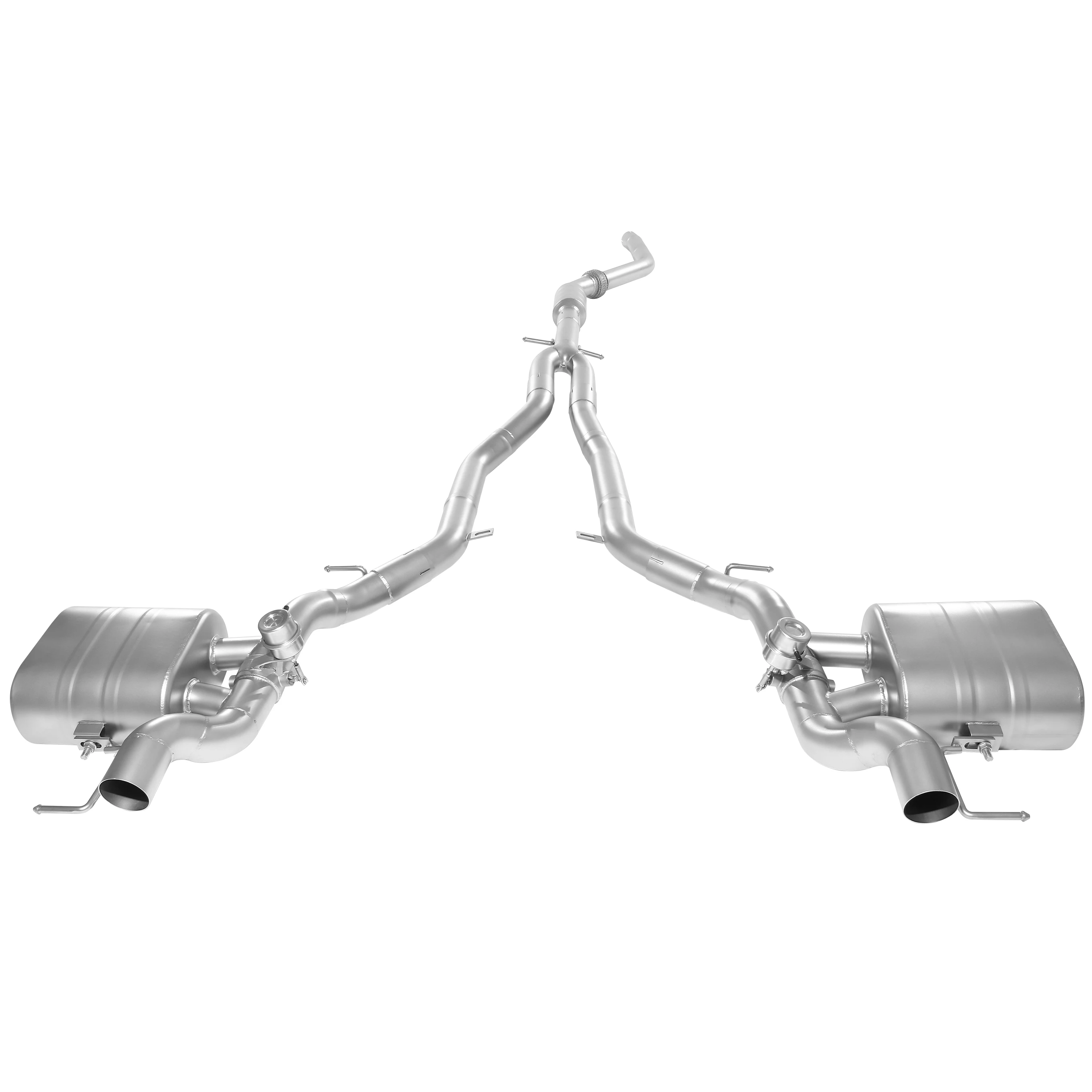 Performance Valved Muffler Kit for 2016-2019 Jaguar F-PACE 2.0T Catback Exhaust System Resonator Replacement Auto Parts