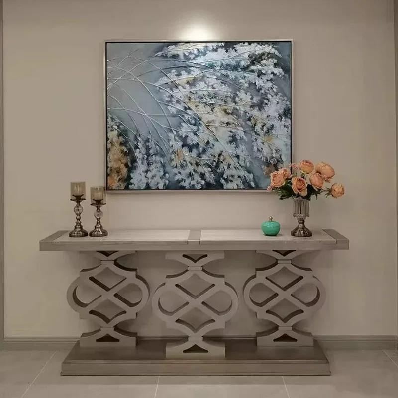 

Elegant Unique Console Table Exquisite Creative Italian Design Entryways Table Trendy Premium Scrivania Living Room Furniture