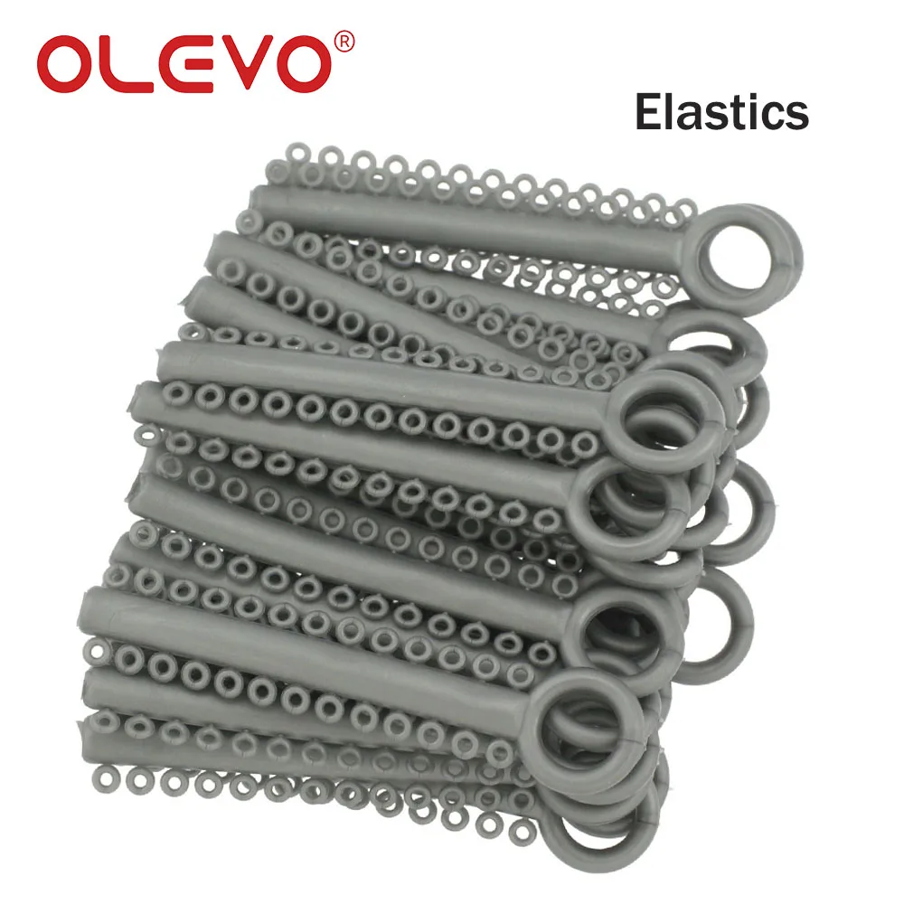 OLEVO 1040 Pcs Dental Orthodontic Leagues Ligature Ties Elastic Rubber Bands for Teeth Braces Brackets Elastomeric O-Rings