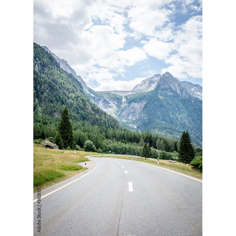 Highway Nature Scenery Photography Backdrops Travel Landscape Photo Backgrounds Studio Props  211228 GLL-08