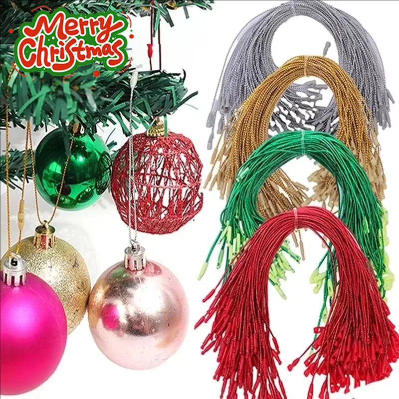 1-10Sets Christmas Ball Ornament Hanger Strings Snap Locking Pendants for Tree DIY Decor Home Party Wedding Outdoor Celebration
