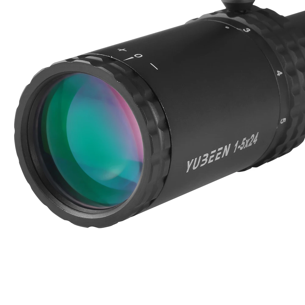 1-5x24 نطاق البندقية نطاق مدمج نطاقات الصيد البصر التكتيكي زاوية واسعة Riflescope