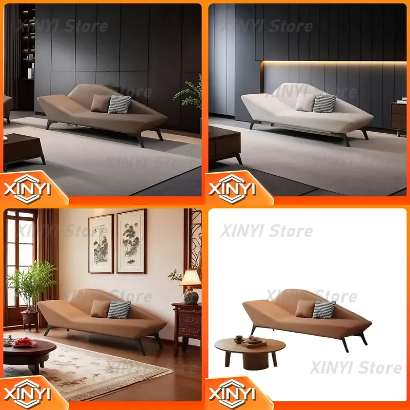 Minimalist Concubine Reclining Sofa for Small Apartment Bedroom Living Room Balcony Seat Chaise Lounge for Lazy Single Use