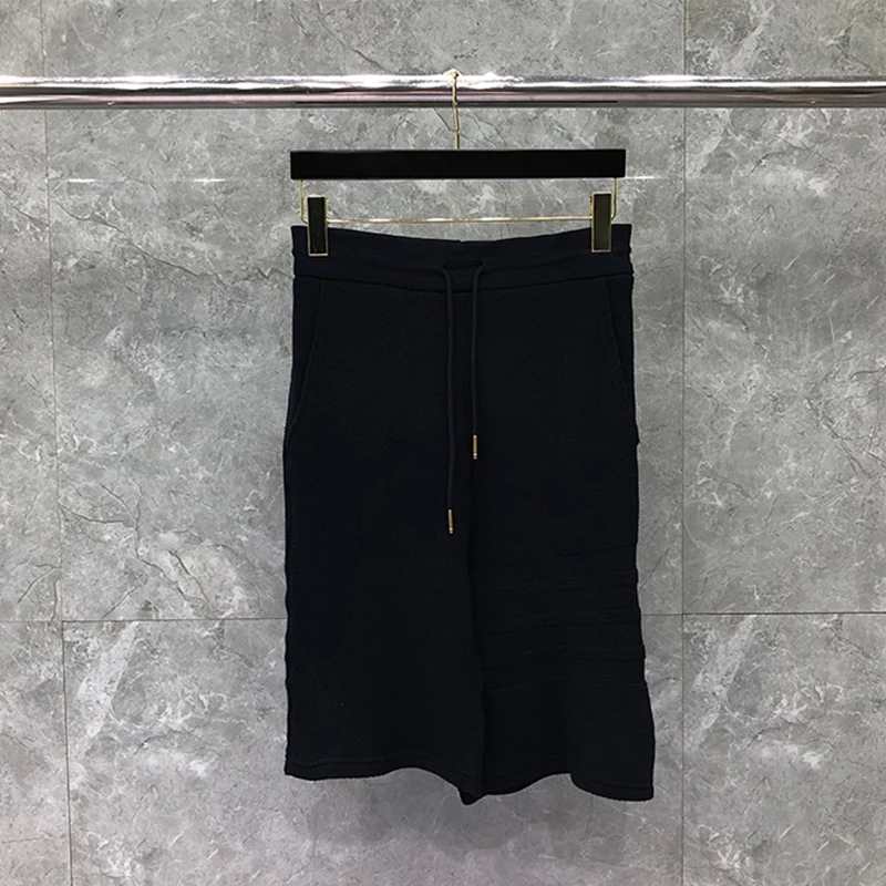Men's Shorts Summer Causal Soft Cotton korea Fashion Drawstring Running Sport Grey High Quality Luxury Loose Shorts Male