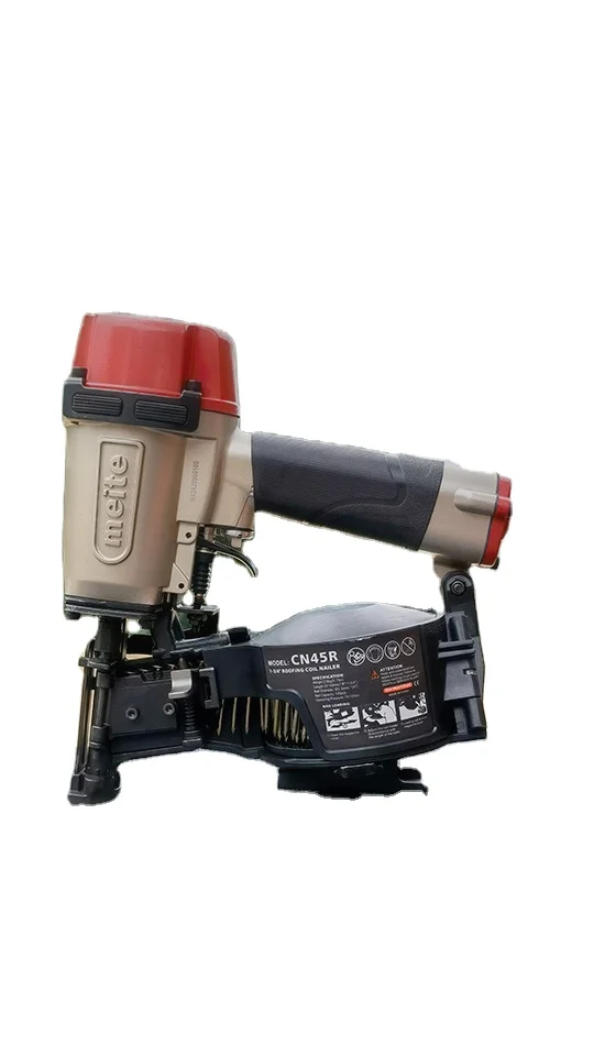 meite CN45R 15 Degree plastic strip coil nailer roof for roofing and framing