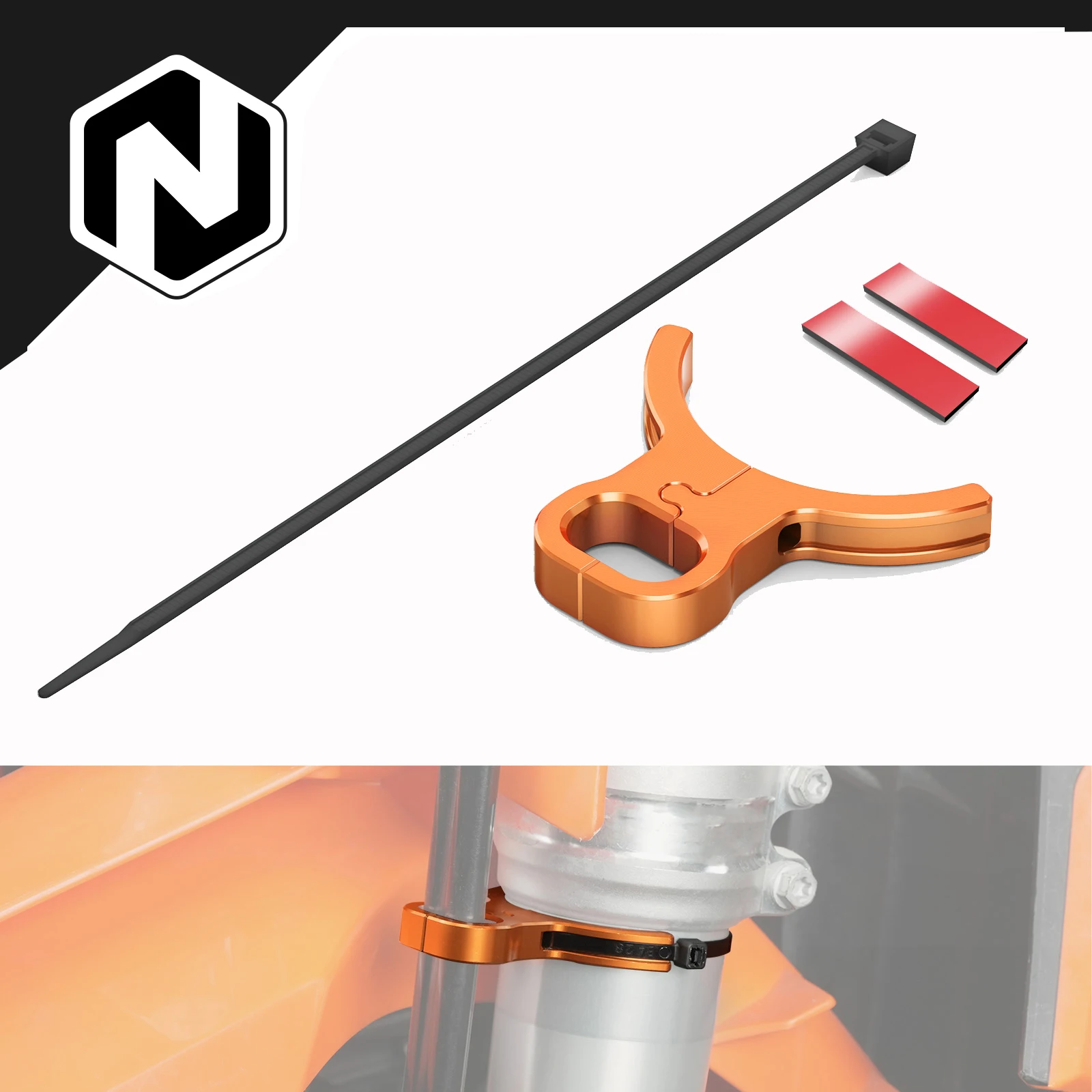 

NICECNC For KTM EXC 300 2004-2026 Front Brake Line Guide SX 125 SXF 450 EXCF 350 XCW 500 XCF-W 250 XC300 XCF XCF-W XW-F 04-26