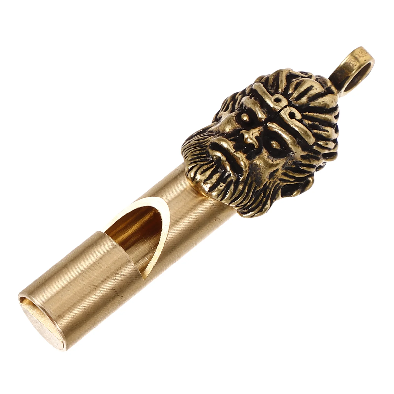 Outdoor Emergency Whistle Keychain Brass Survival Portable Loud Whistle for Camping Hiking Sports Safety Tool Camping Supply