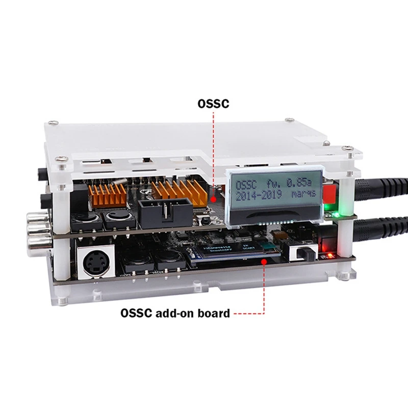 OSSC Add-On Board With Composite And S-Video Input Linedouble And Smoothing Mode For NTSC PAL Retro Game Consoles