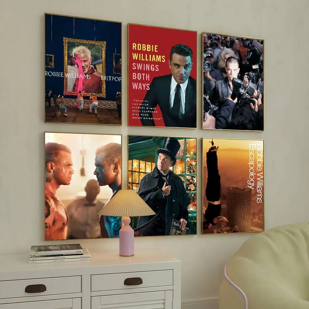 ملصق المغني روبي ويليامز بريتبوب مناسب لغرفة المعيشة المنزلية وغرفة النوم والمكتب والبار لتزيين الحائط #1