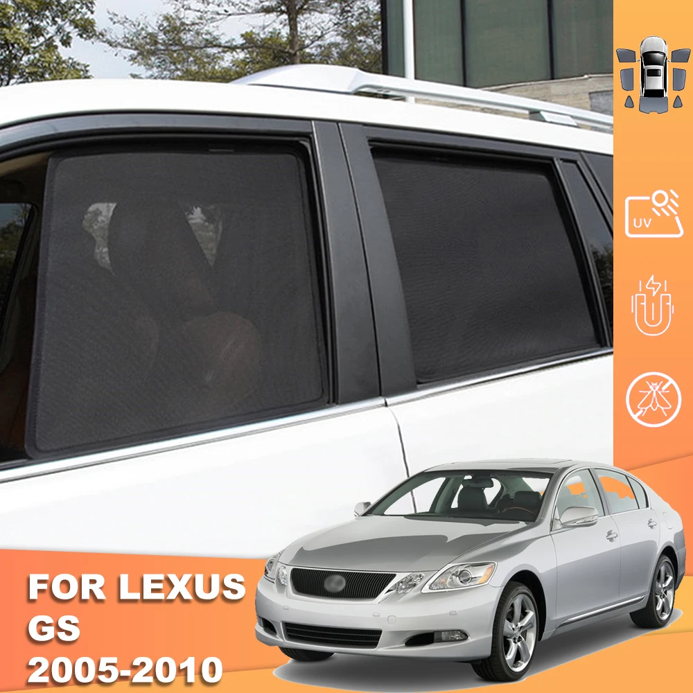 For Lexus GS S190 450H 2005-2011 Magnetic Car Rear Side Baby Window SunShade Shield Front Windshield Curtain Sun shade Visor