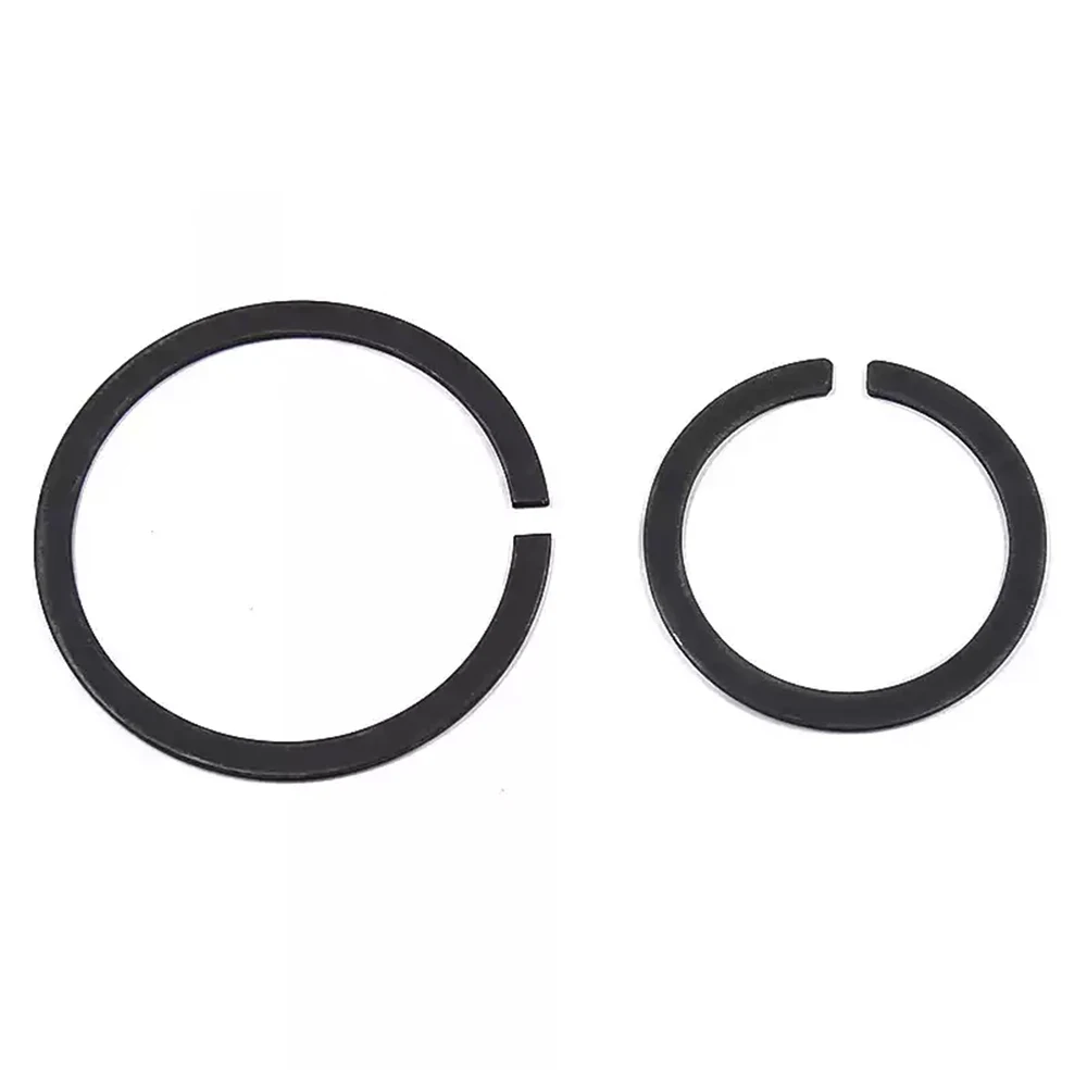 Securing Parts for Rolling Bearings Black Steel M30-M250 Rolling Bearings-Snap Rings Flat Retaining Ring Wire CirclipClip C-Clip