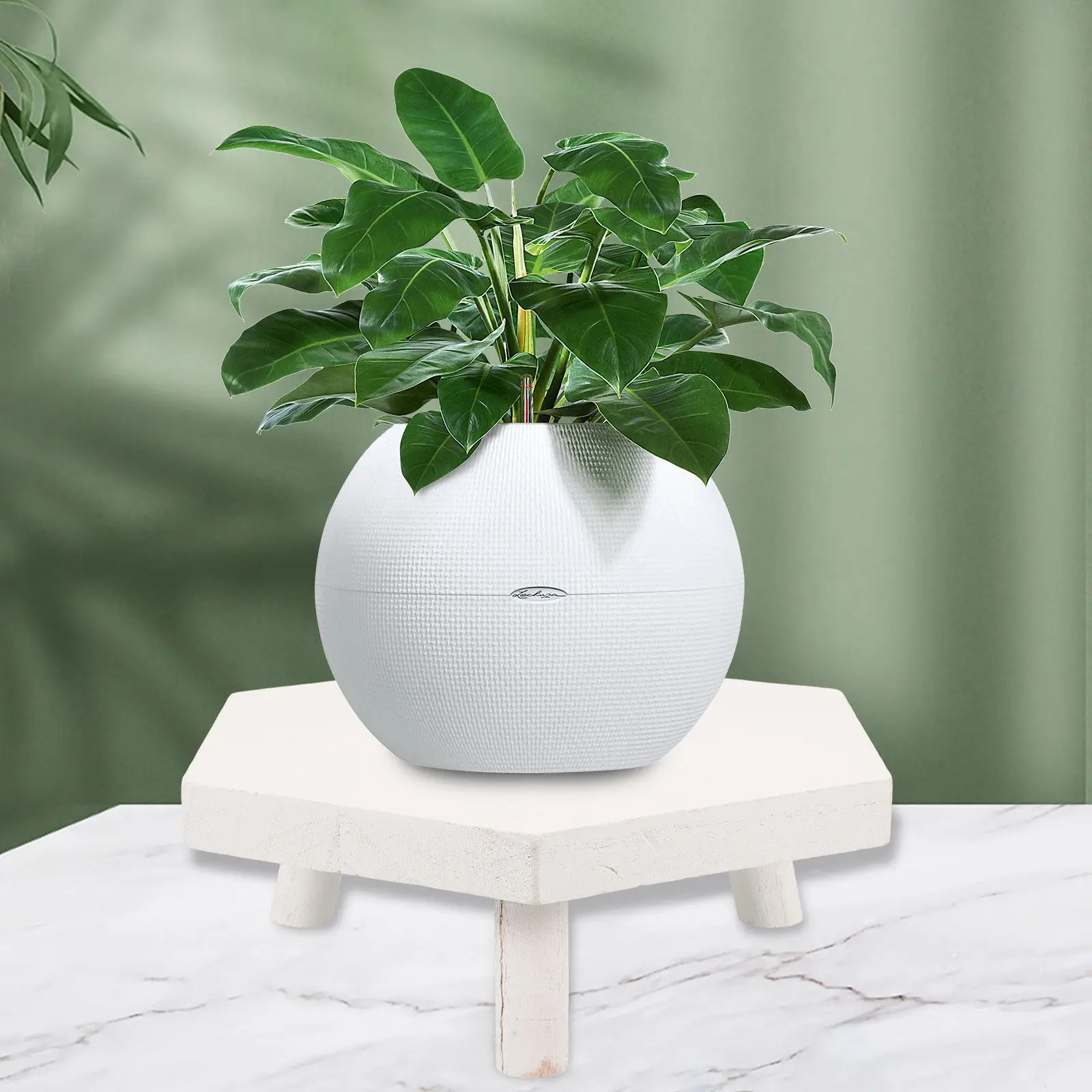 Wooden Plant Stool Planter Stand for Small Plants Indoor Plant Display Riser Retro Wood Flowerpot Stand Home Office Living Room