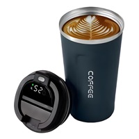 380/510ml  Stainless Portable Travel Mug  Stainless Steel Smart Coffee Tumbler Thermos Cup with Intelligent Temperature Display