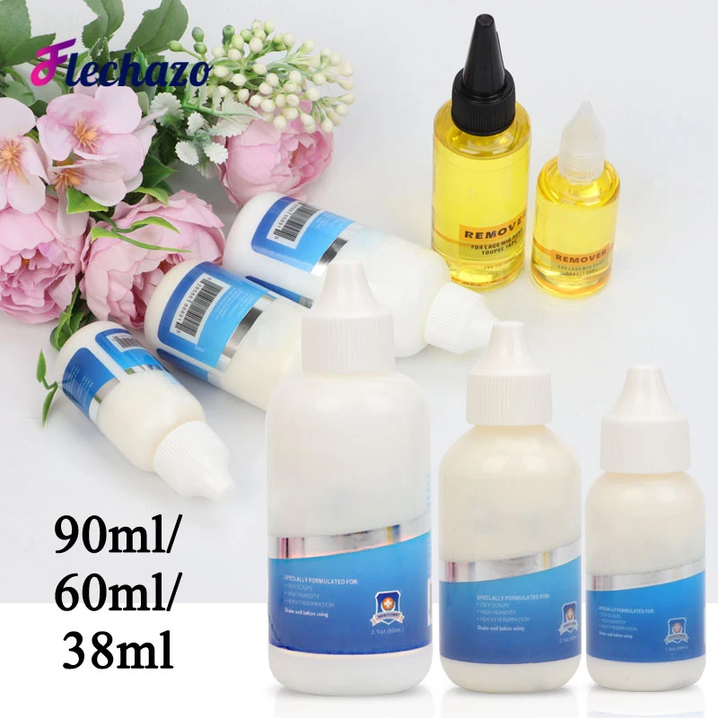 Wig Adhesive strong Hold Lace Glue and remover for Wigs Extreme Hold Hair Replacement Adhesive for Toupee Systems