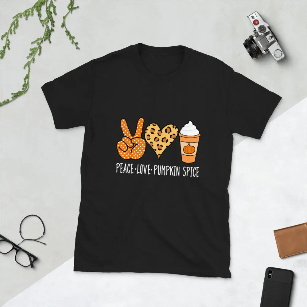 

Футболка Peace Love Pumpkin Spice Fall Latte на День Благодарения