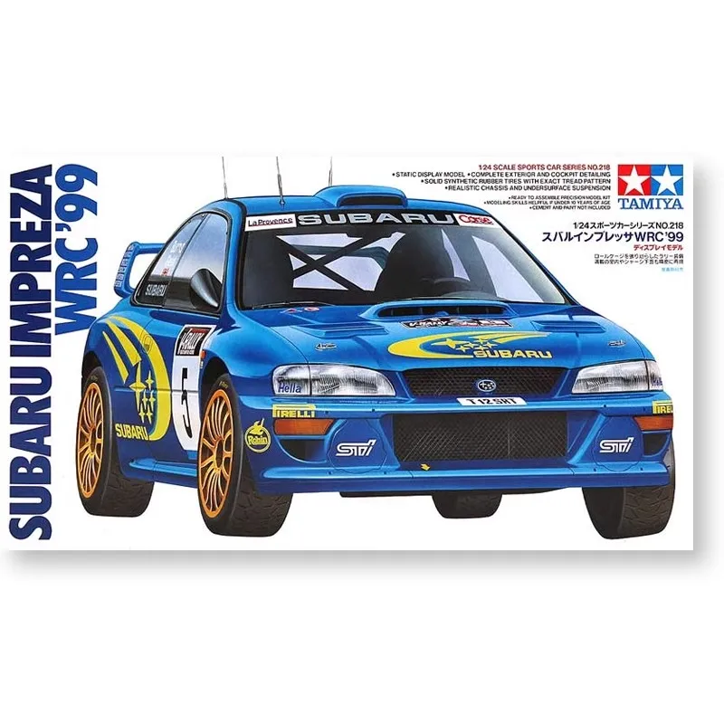 TAMIYA – modèle de voiture à assembler, Subaru Leopard WRC99, figurine de voiture de rallye 24218, modèle de voiture jouet, ornement de salle, jouet pour enfants, cadeau, 1/24