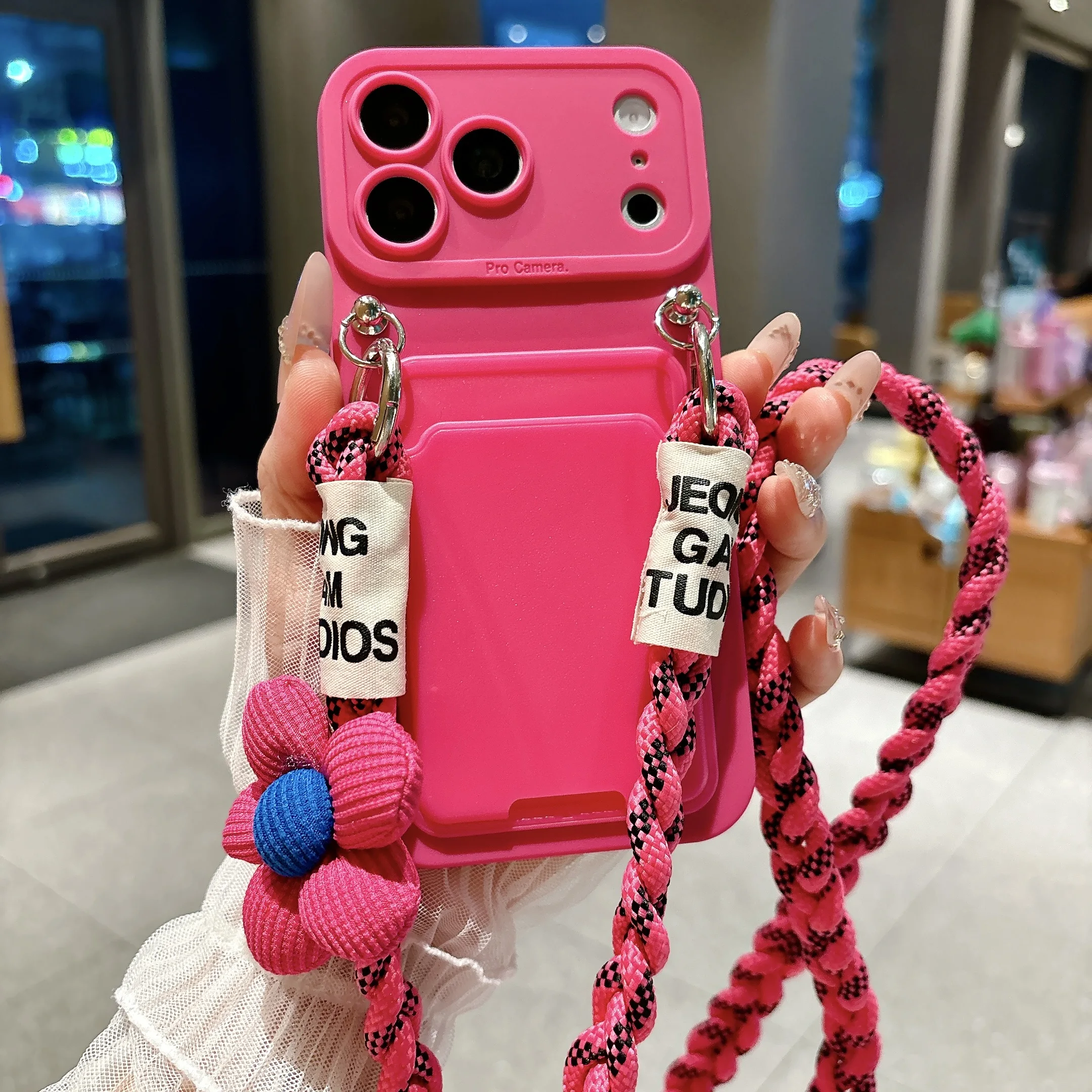 Phone Cases With Wallet - 2026년형 새로운 땋은 디자인의 크로스바디 스트랩이