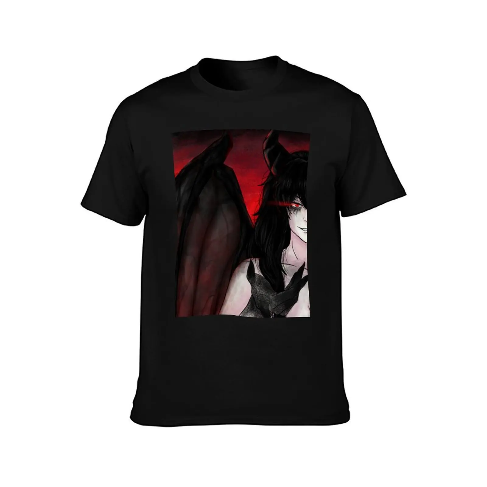Lucy Demon Form T-Shirt Novelty Print Casual Tee Shirt T-Shirt
