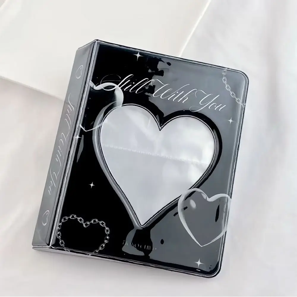 64 Pockets Mini Photo Album Heart Transparent Photocard Holder Mini Photo Album Storage Collect Book Name Card Album From Photo