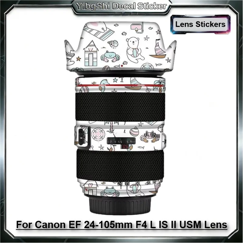 

Защитная наклейка для объектива Canon EF24 105 II, защитное покрытие для объектива Canon EF 24-105mm F4 L IS II USM, защита от царапин.