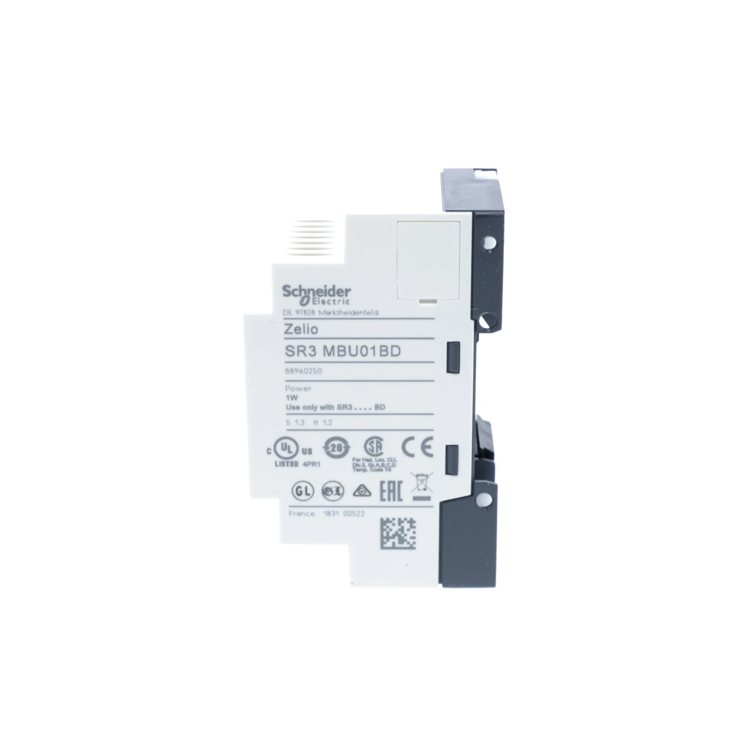 SR3MBU01BD Modbus slave communication module, Zelio Logic, network for SR3 24 V DC smart relay