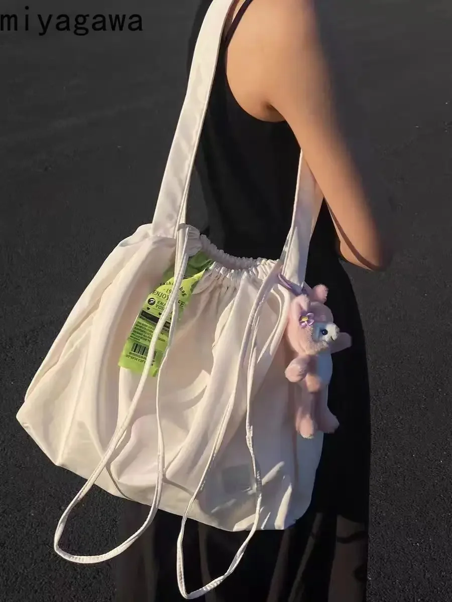Miyagawa 2023 nuova borsa da viaggio ad alta capacità per il tempo libero borsa a tracolla per studenti borsa a tracolla sportiva in tela