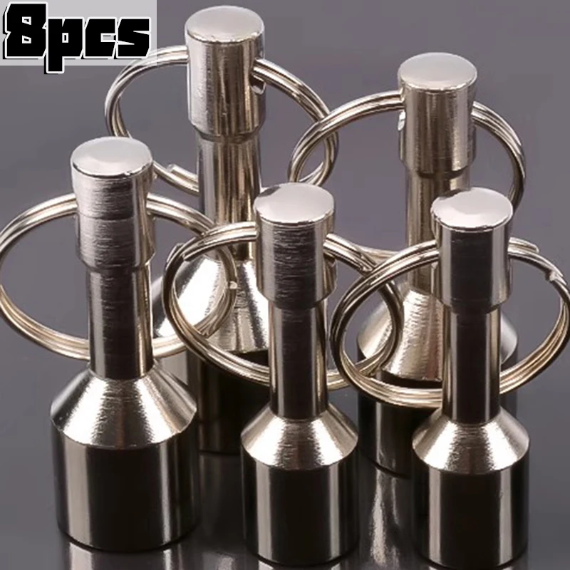 1/10PCS Strong Metal Magnet Keychains Anti-loss Car Keys Split Ring Keychain Neodymium Magnetic Clasps Magnetic Hanging Holder