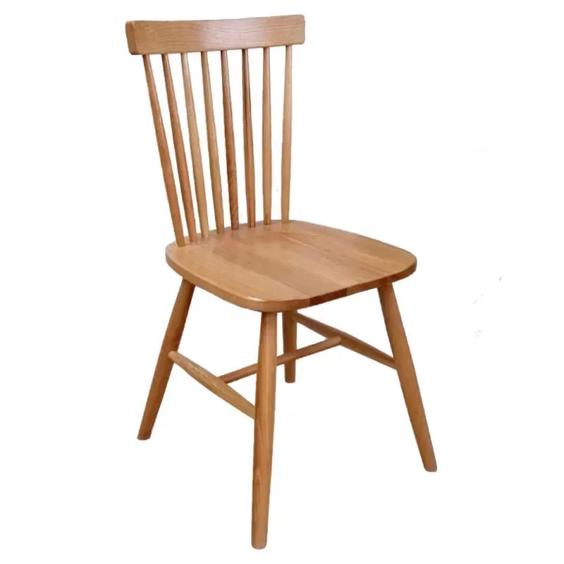 Black walnut pure solid wood Nordic simple Windsor chair bedroom makeup home back chair