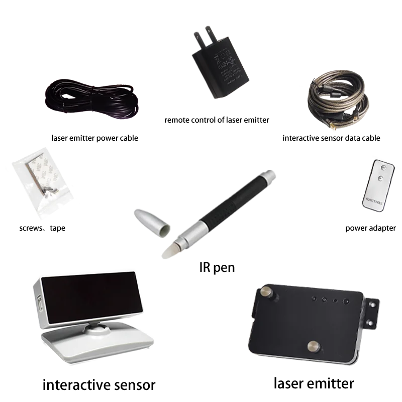 Hand-touch ultra-short-throw smart electronic whiteboard multi-functional portable school teaching interactive whiteboard