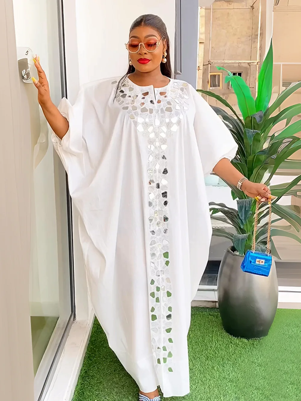 Kadınlar için Abayas Dubai Lüks 2023 Afrika Müslüman Moda Elbise Kaftan Marocain Akşam Parti Elbiseler Boubou Elbise Kadınlar