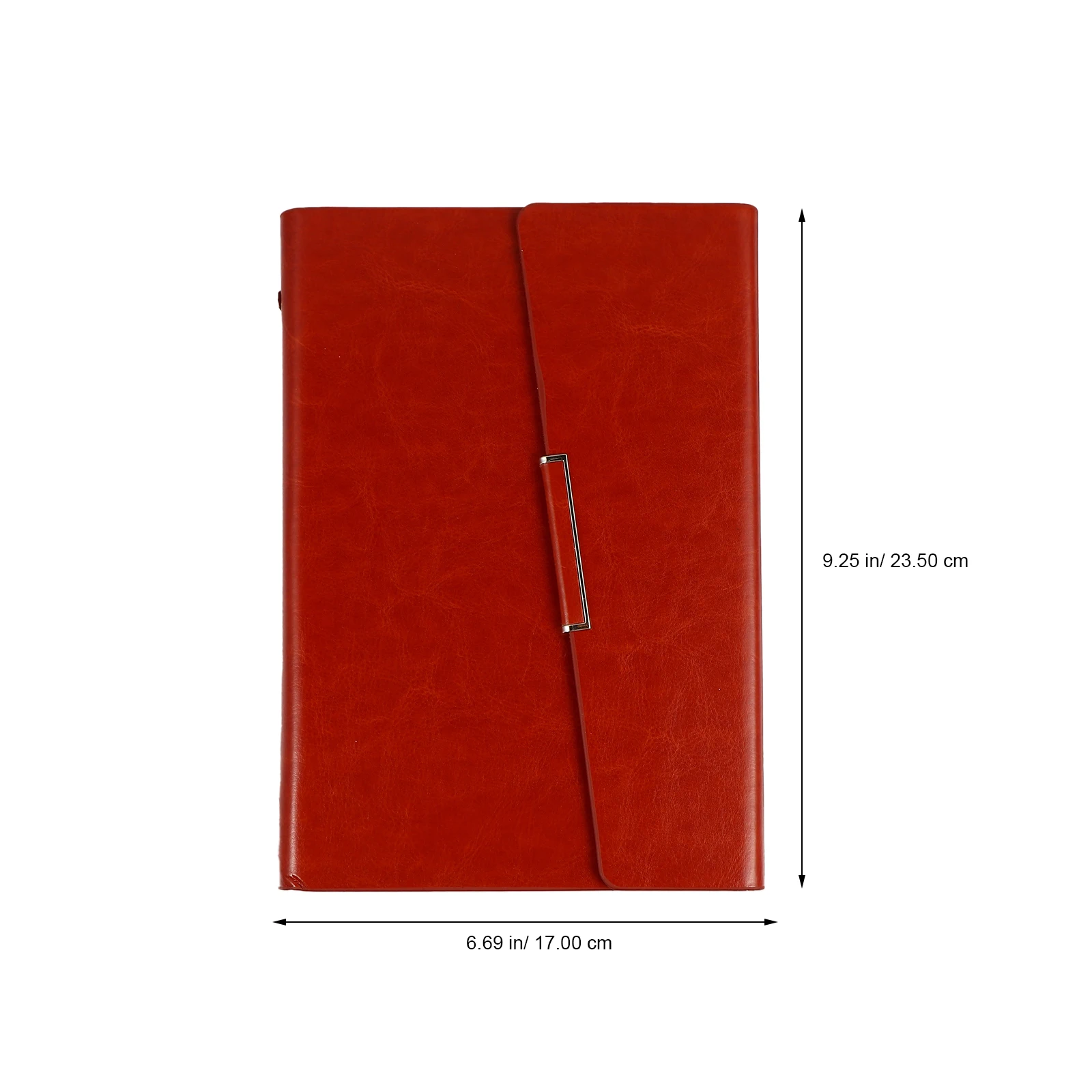 

PU Business Notebook Brown Paper Planner Office Diary Student Journal Moderate Size Store Classroom Bedroom