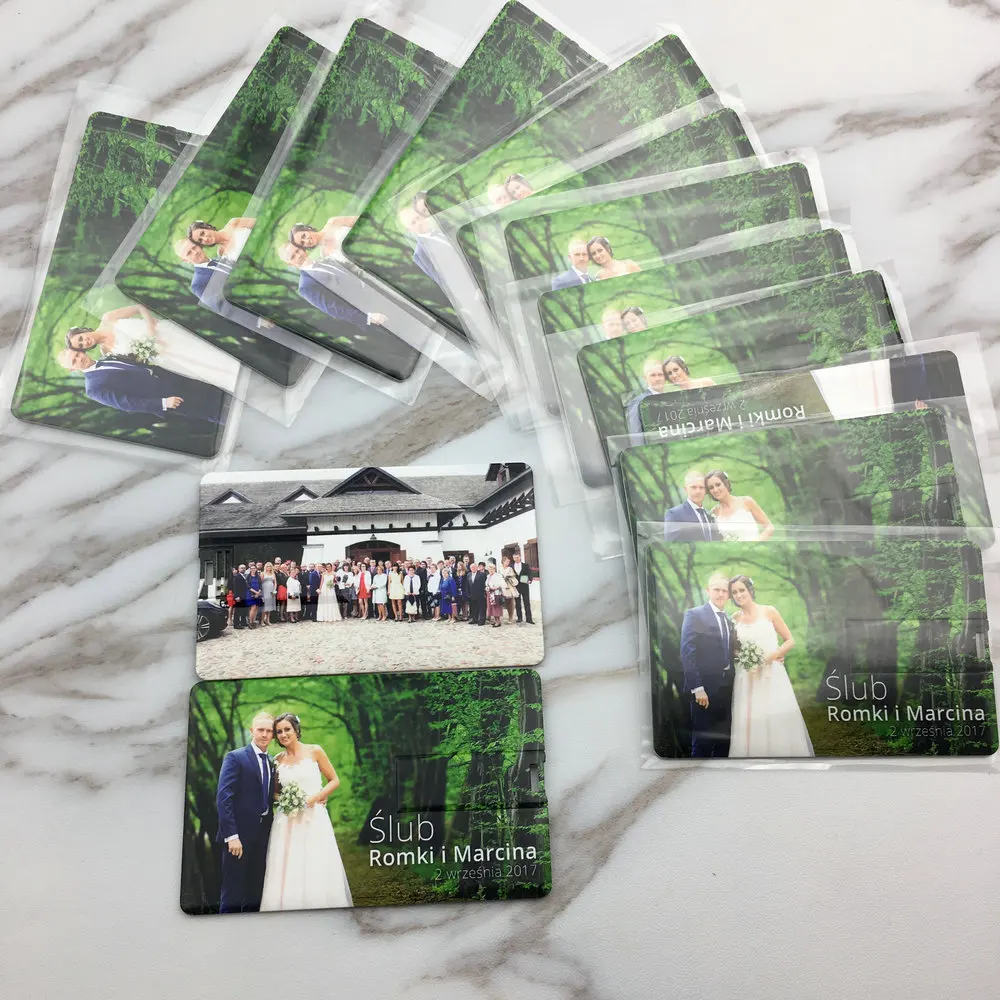 10PCS USB2.0 플래시 드라이브 4GB 8GB 16GB 32GB 64GB 128GB 신용 카드 맞춤형 로고 최고 품질 Creative Pendrive 무료 맞춤형 로고