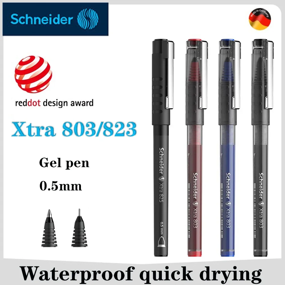 

3PCS German Schneider Gel Pens Xtra 803/823 Quick-drying Rollerball Pen Large Capacity 0.5mm Back To School Kawaii Stationery