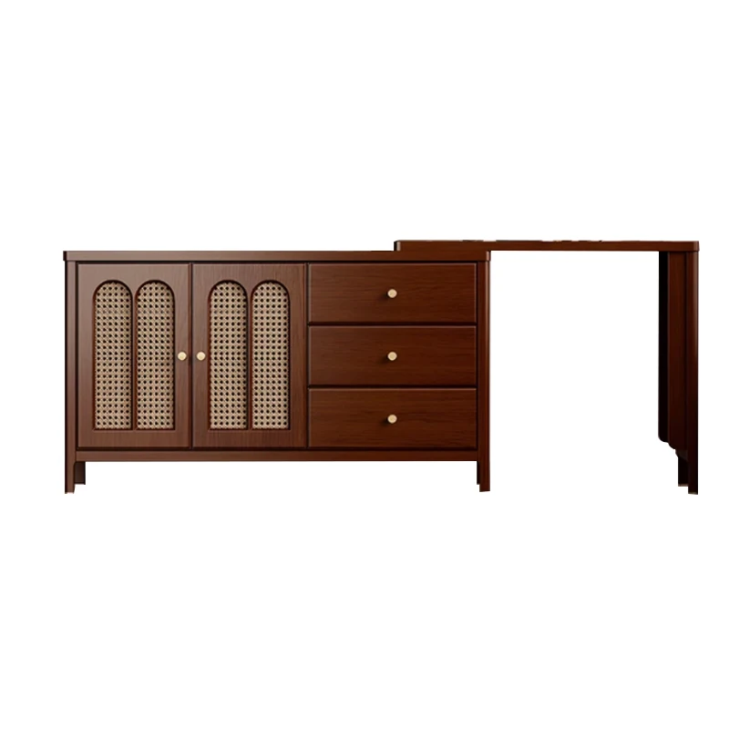 

New solid wood dresser, chest cabinet integrated Chinese bedroom, bedside makeup table, storage cabinet integrated makeup table