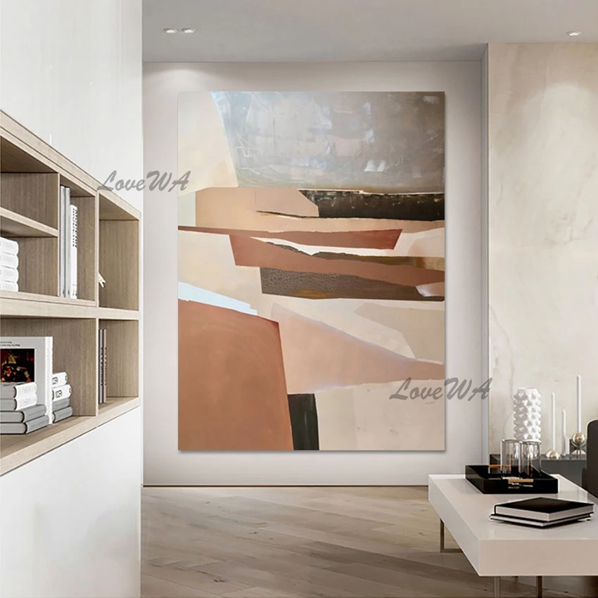 

New Design Modern Wall Painting Art Acrylic Texture Frameless Canvas Abstract Decoration Hotel Artwork Wall Picture For Bedroom