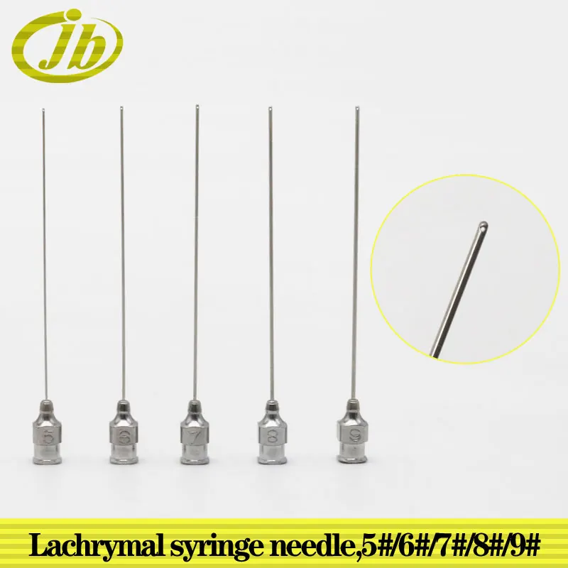 

Lacrimal passage irrigation needle 7.3cm ophthalmic instruments stainless steel 5# 6# 7# 8# 9#