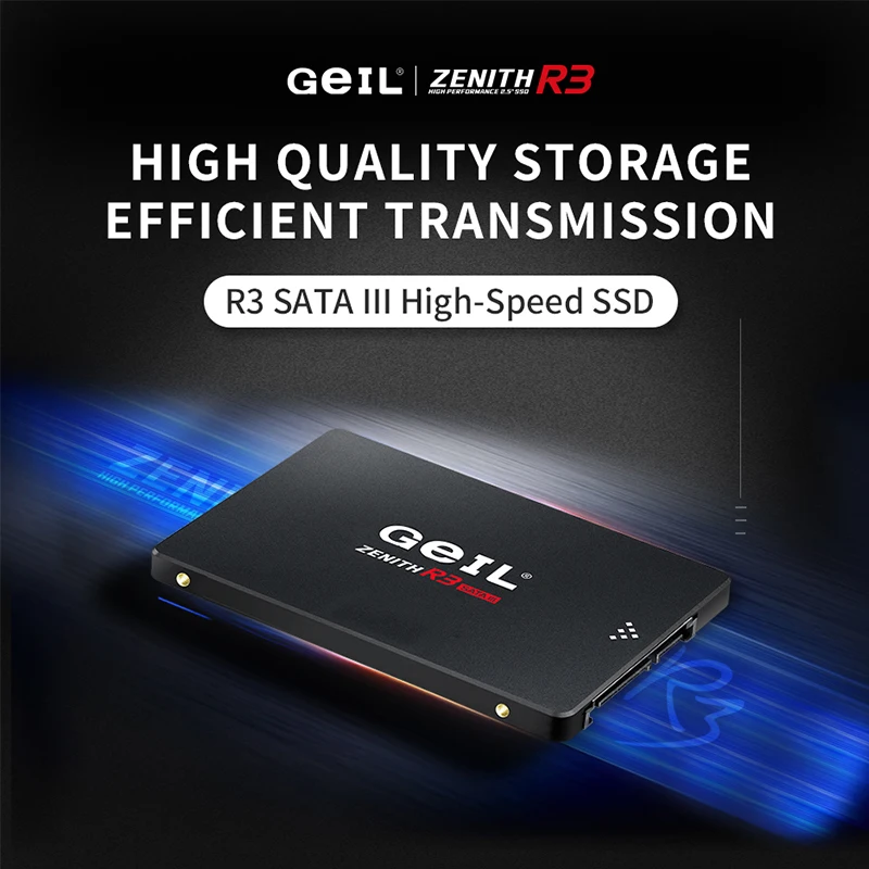 GeIL 2.5 Inch SATA III SSD R3 Internal Solid State Drive 128GB 256GB 512GB 1TB 2TB 4tb Hard Disk For Notebook PC Desktop